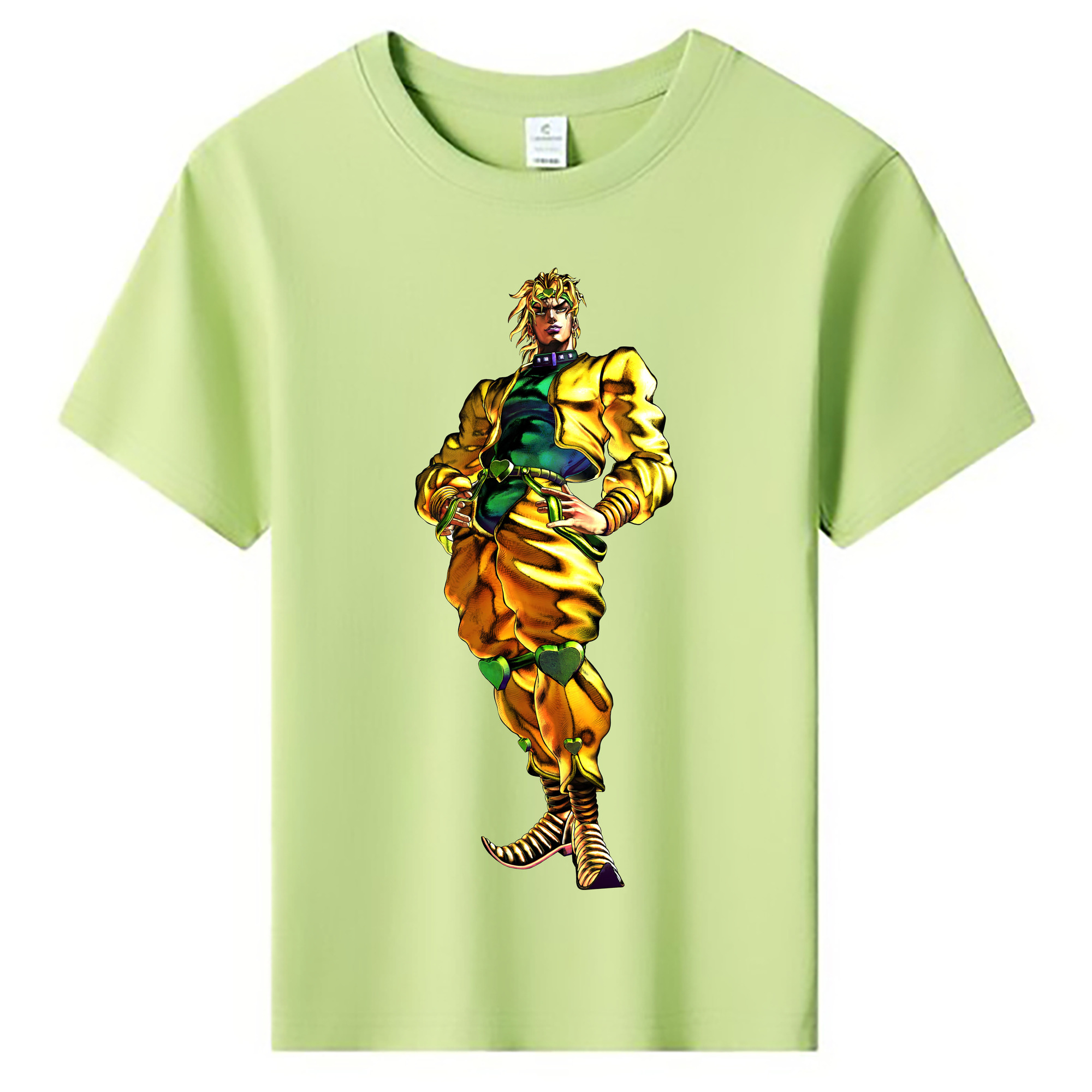 （画像用） ジョジョの奇妙な冒険 ディオ?ブランドー JoJo's Bizarre Adventure Dio Brando 綿100％キッズTシャツ（フロントプリント）